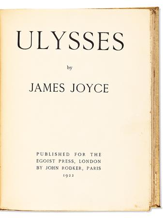 JOYCE, JAMES. Ulysses.